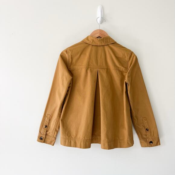 Madewell Northwood Sand Cropped Utility Tan Khaki Utility Jacket, Size XS - Picture 2 of 9